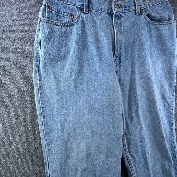 VTG Levi's 550 Relaxed Fit Tapered Jeans USA Womens Size 18 W (35x30) Denim - Picture 12 of 16